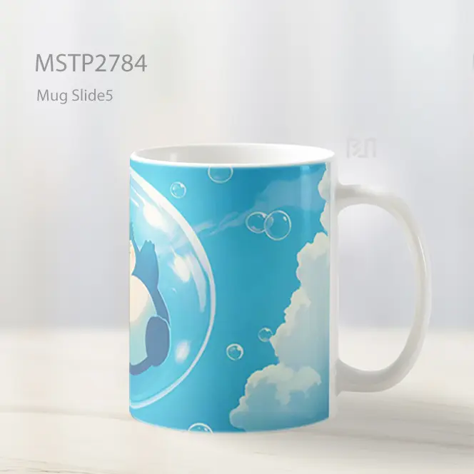 Snorlax Di Langit Gelembung Mug MSTP2784 - All-side / Desain