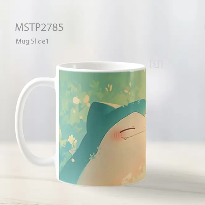 Snorlax Imut Pokemon Pastel Mug MSTP2785 - All-side / Desain