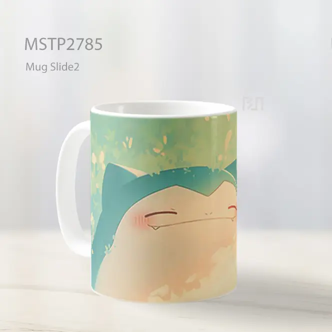 Snorlax Imut Pokemon Pastel Mug MSTP2785 - All-side / Desain