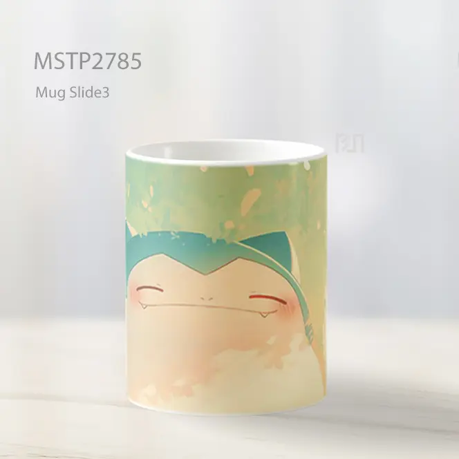 Snorlax Imut Pokemon Pastel Mug MSTP2785 - All-side / Desain