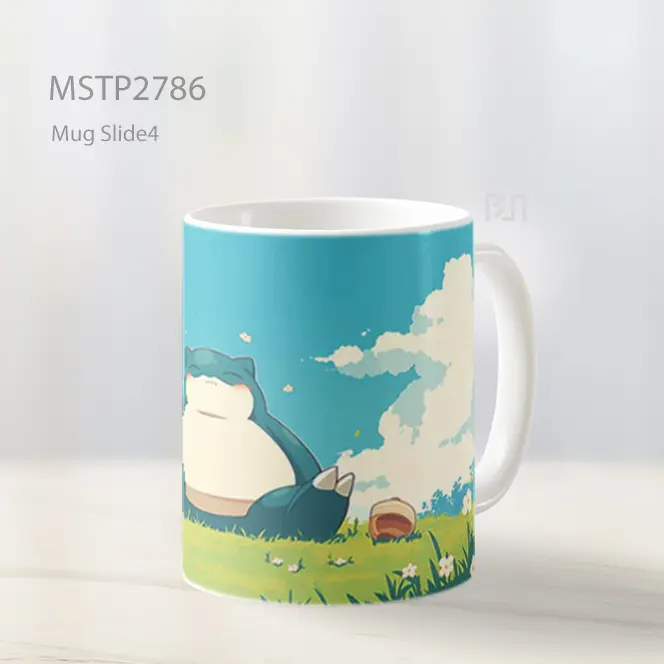 Snorlax Lucu Mug MSTP2786