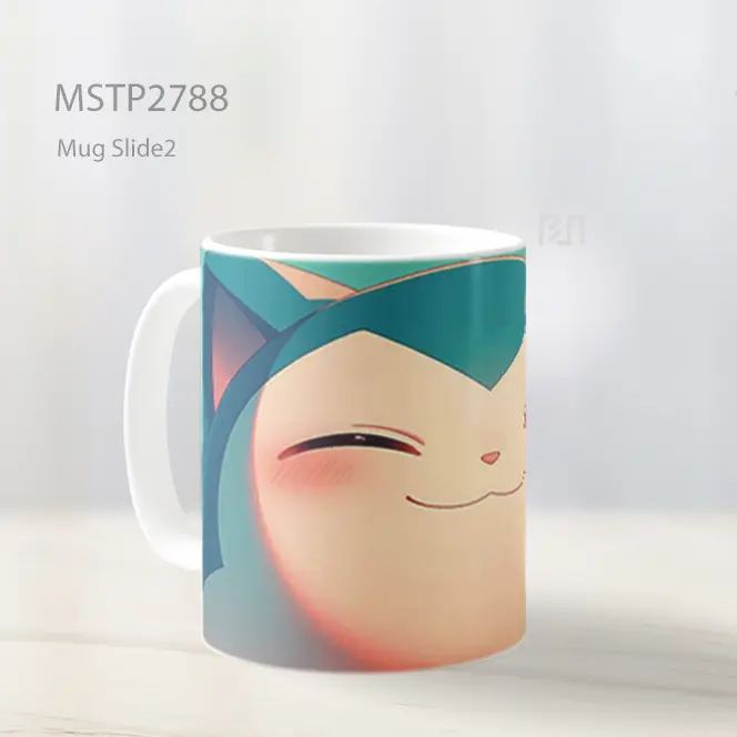 Snorlax Pokemon Senyum Bahagia Mug MSTP2788 - All-side / Desain