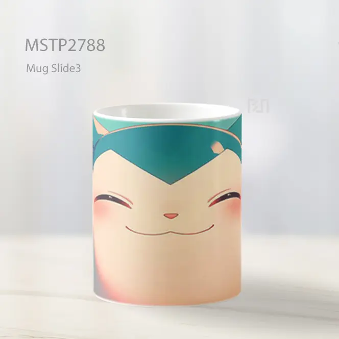 Snorlax Pokemon Senyum Bahagia Mug MSTP2788 - All-side / Desain