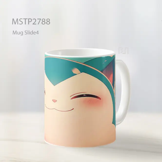 Snorlax Pokemon Senyum Bahagia Mug MSTP2788