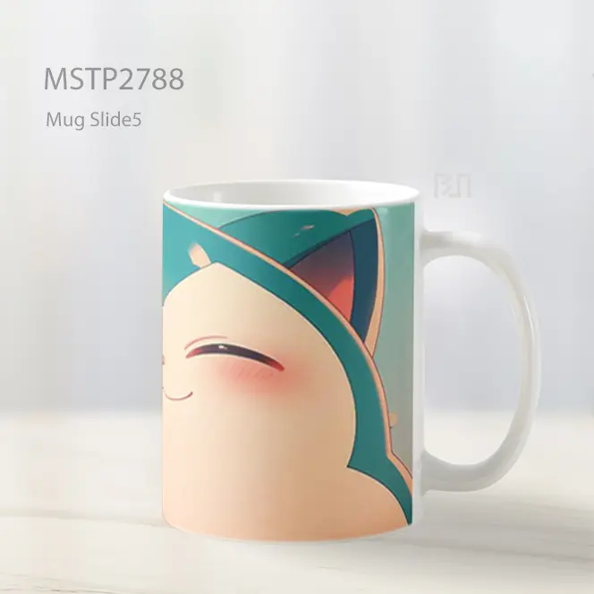 Snorlax Pokemon Senyum Bahagia Mug MSTP2788 - All-side / Desain