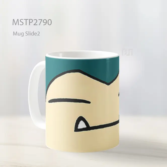 Snorlax Wajah Pokemon Mug MSTP2790 - All-side / Desain