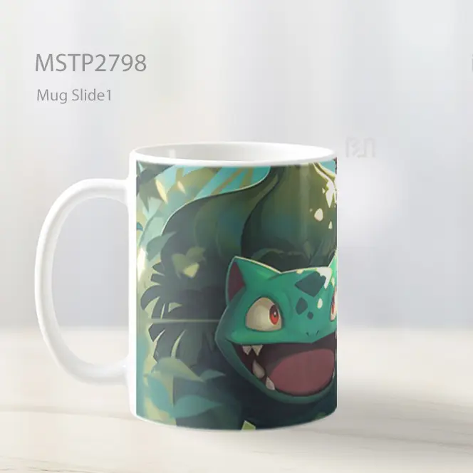 Spider Man And Venusaur Aksi Jaring Mug MSTP2798 - All-side / Desain