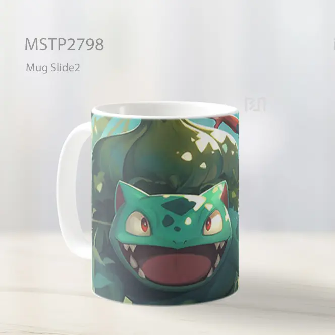 Spider Man And Venusaur Aksi Jaring Mug MSTP2798 - All-side / Desain