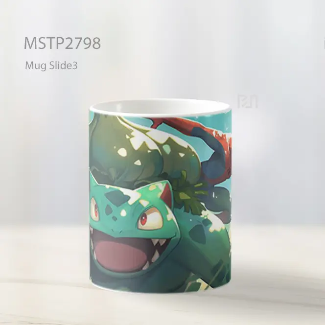 Spider Man And Venusaur Aksi Jaring Mug MSTP2798 - All-side / Desain