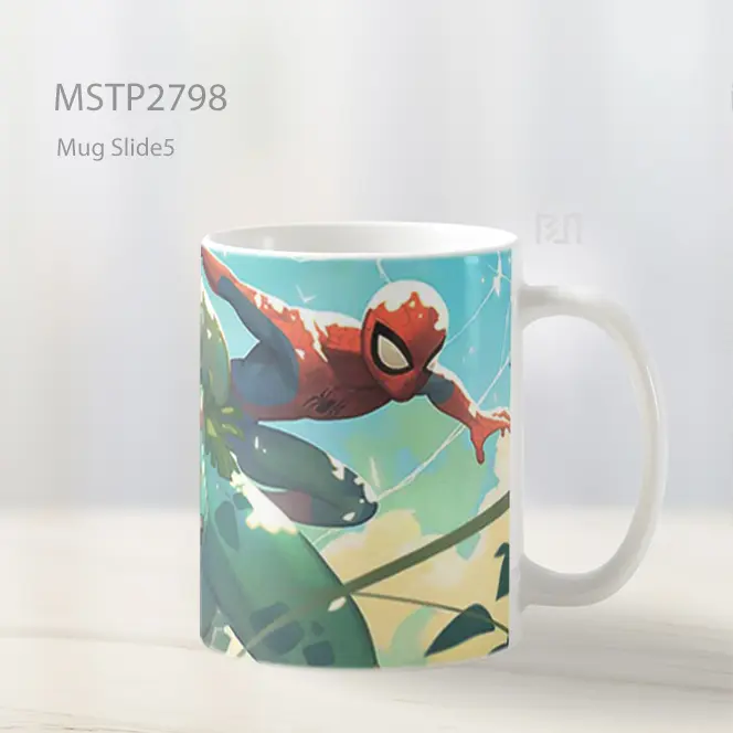 Spider Man And Venusaur Aksi Jaring Mug MSTP2798 - All-side / Desain