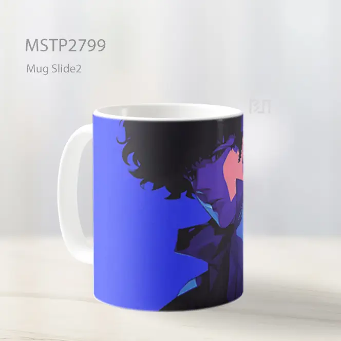 Spike Spiegel Anime Biru Keren Mug MSTP2799 - All-side / Desain
