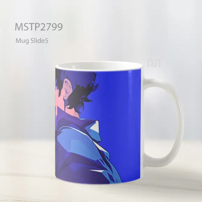Spike Spiegel Anime Biru Keren Mug MSTP2799 - All-side / Desain