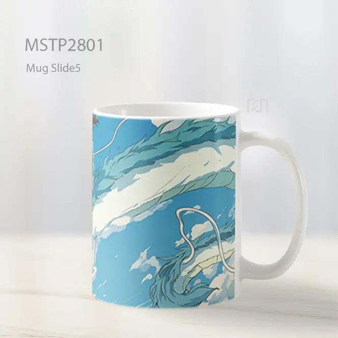 Spirited Away Chihiro Haku Dragon Mug MSTP2801 - All-side / Desain
