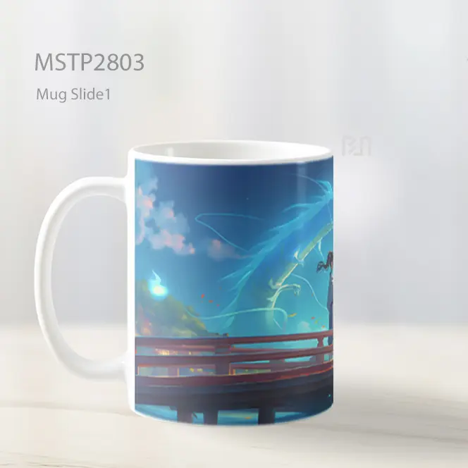 Spirited Away Haku And Chihiro Jembatan 4K Mug MSTP2803 - All-side / Desain