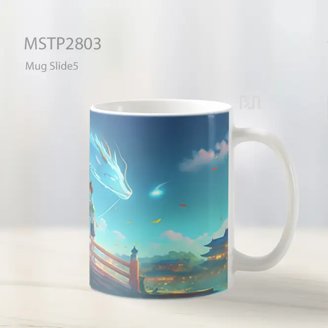 Spirited Away Haku And Chihiro Jembatan 4K Mug MSTP2803 - All-side / Desain
