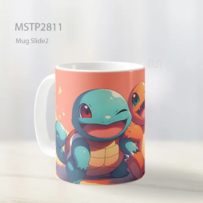 Squirtle And Charmander Duo Main Mug MSTP2811 - All-side / Desain