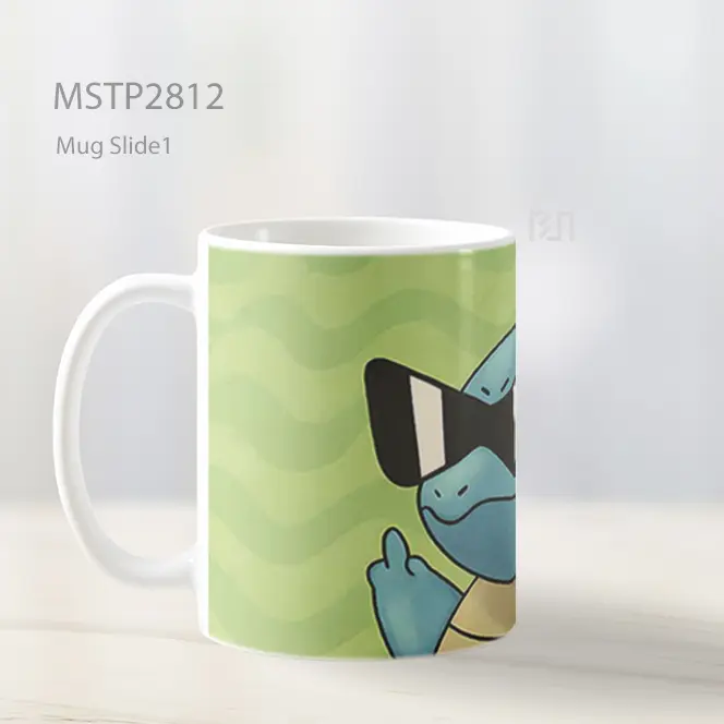 Squirtle Kacamata Gaya Mug MSTP2812 - All-side / Desain