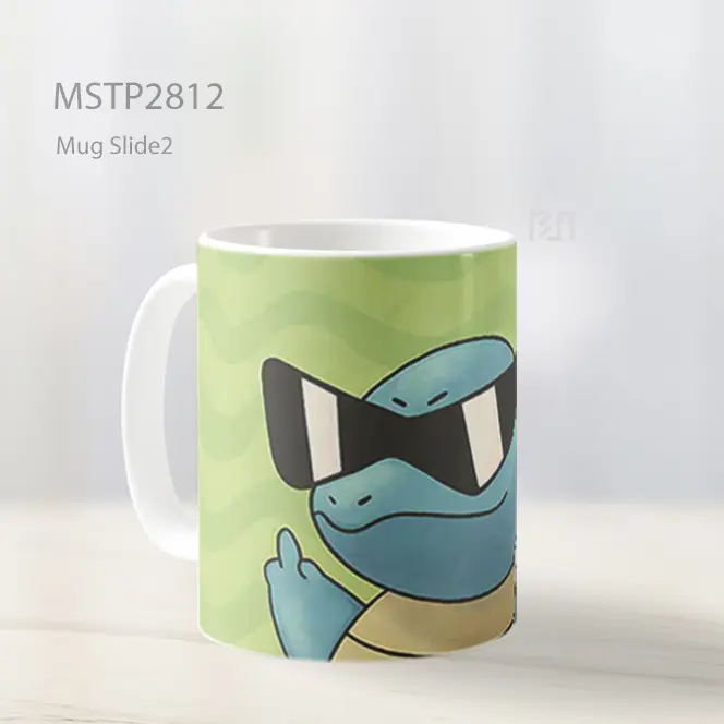Squirtle Kacamata Gaya Mug MSTP2812 - All-side / Desain