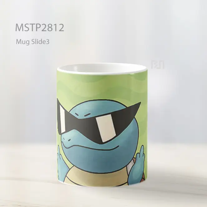 Squirtle Kacamata Gaya Mug MSTP2812 - All-side / Desain