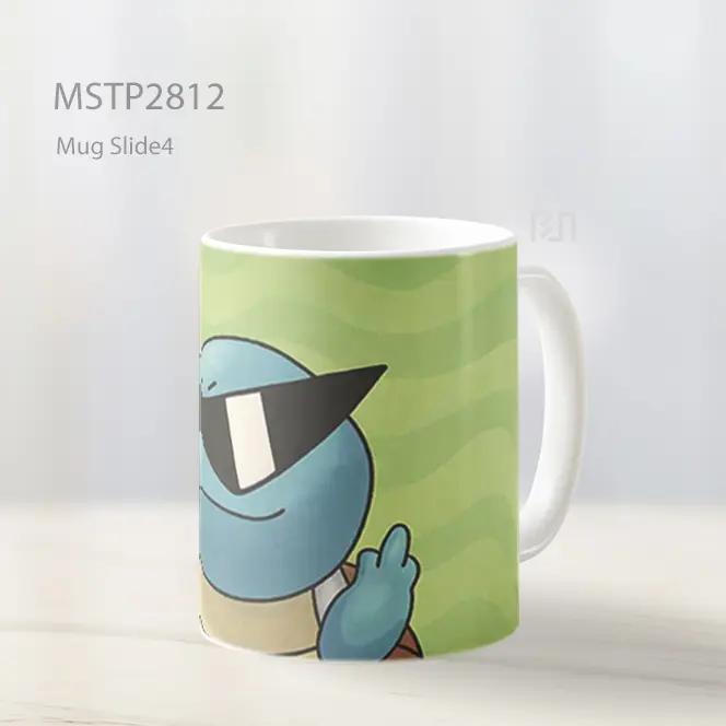 Squirtle Kacamata Gaya Mug MSTP2812