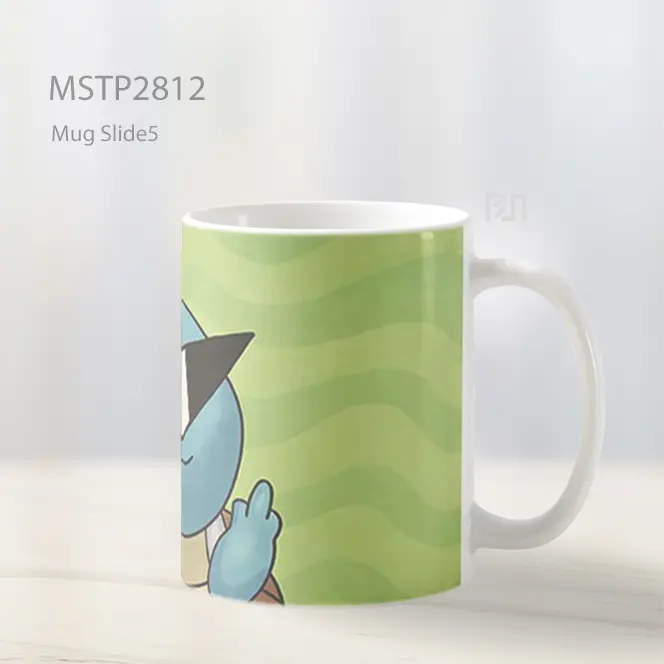 Squirtle Kacamata Gaya Mug MSTP2812 - All-side / Desain