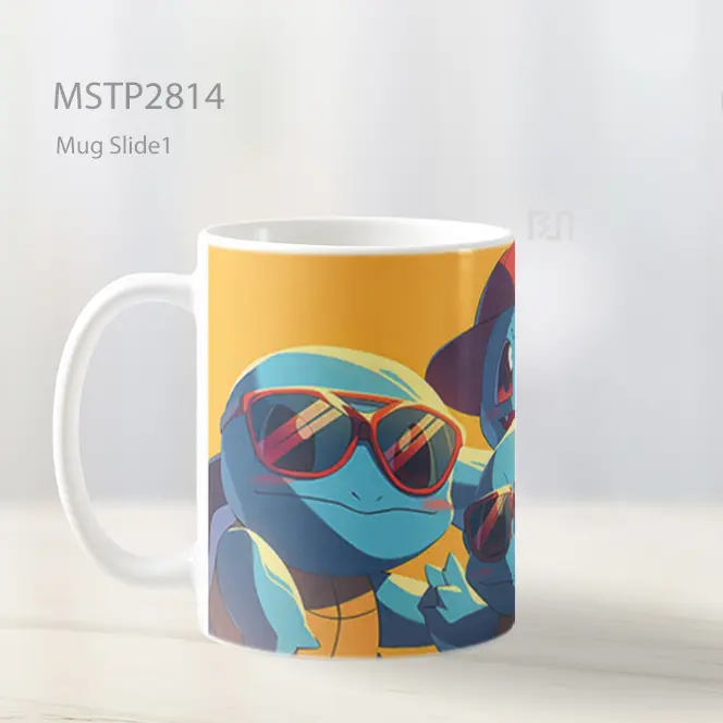 Squirtle Squad Dengan Kacamata Mug MSTP2814 - All-side / Desain