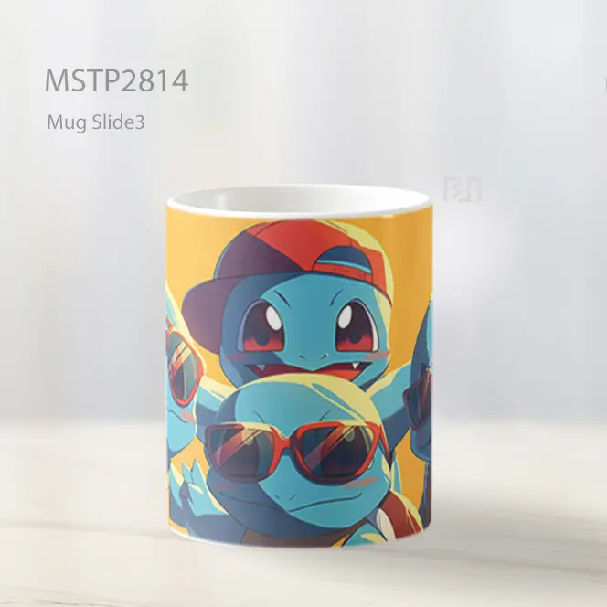 Squirtle Squad Dengan Kacamata Mug MSTP2814 - All-side / Desain
