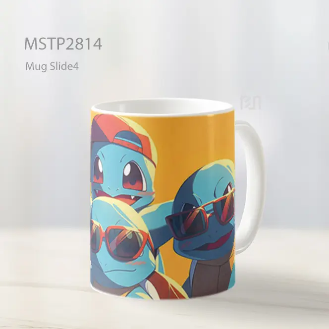 Squirtle Squad Dengan Kacamata Mug MSTP2814