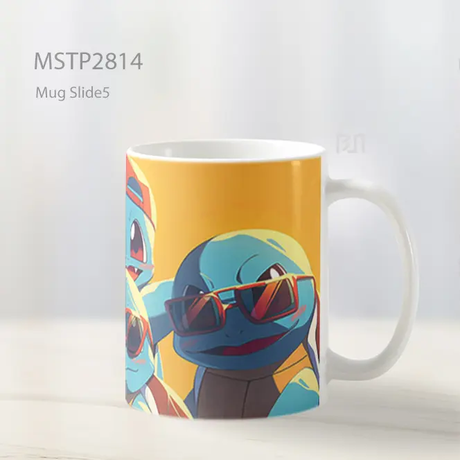 Squirtle Squad Dengan Kacamata Mug MSTP2814 - All-side / Desain
