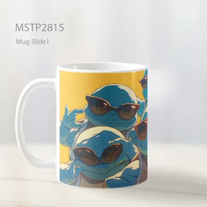 Squirtle Squad Kacamata Hitam Mug MSTP2815 - All-side / Desain