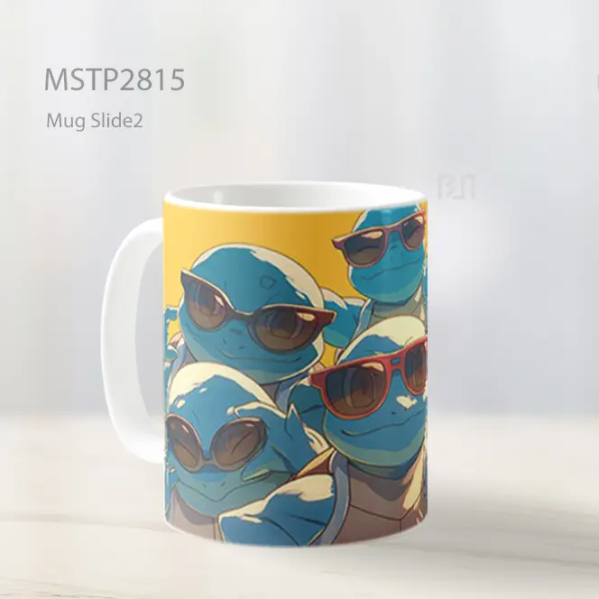 Squirtle Squad Kacamata Hitam Mug MSTP2815 - All-side / Desain