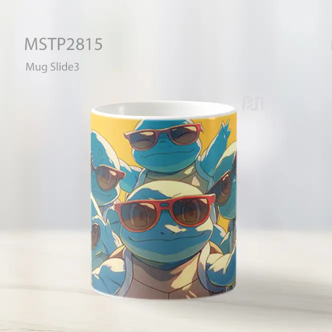 Squirtle Squad Kacamata Hitam Mug MSTP2815 - All-side / Desain