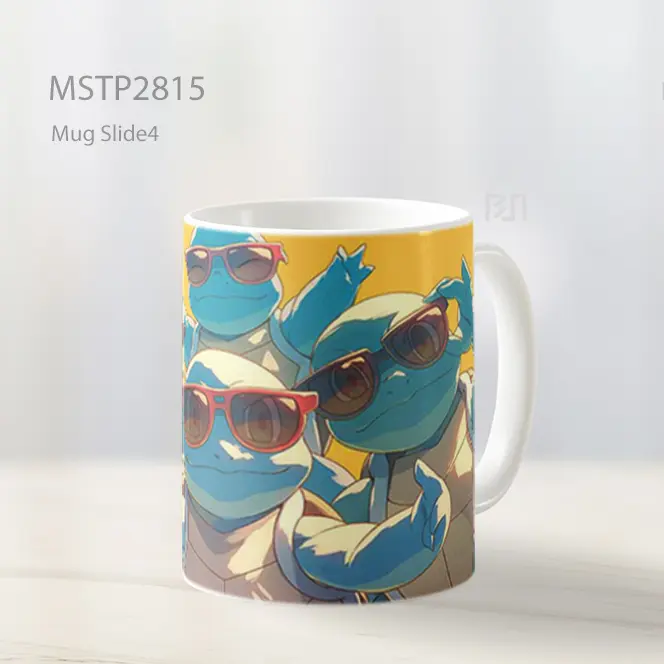 Squirtle Squad Kacamata Hitam Mug MSTP2815