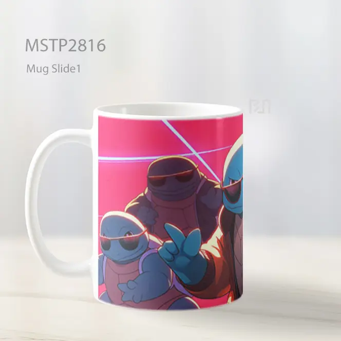 Squirtle Squad Retro Glow Mug MSTP2816 - All-side / Desain