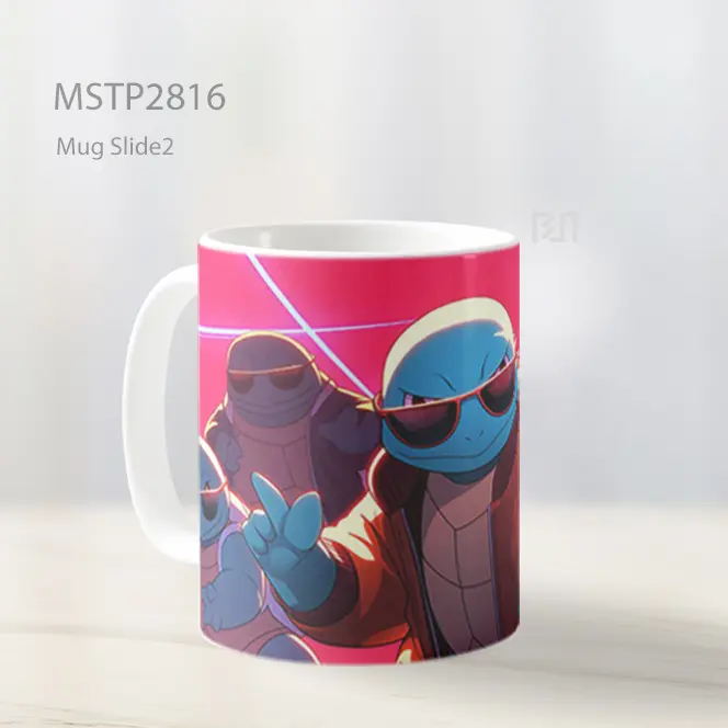 Squirtle Squad Retro Glow Mug MSTP2816 - All-side / Desain