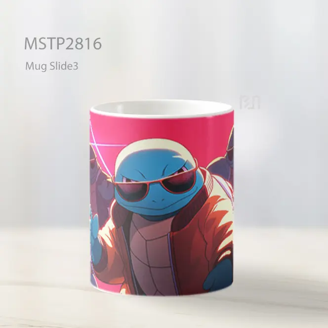 Squirtle Squad Retro Glow Mug MSTP2816 - All-side / Desain