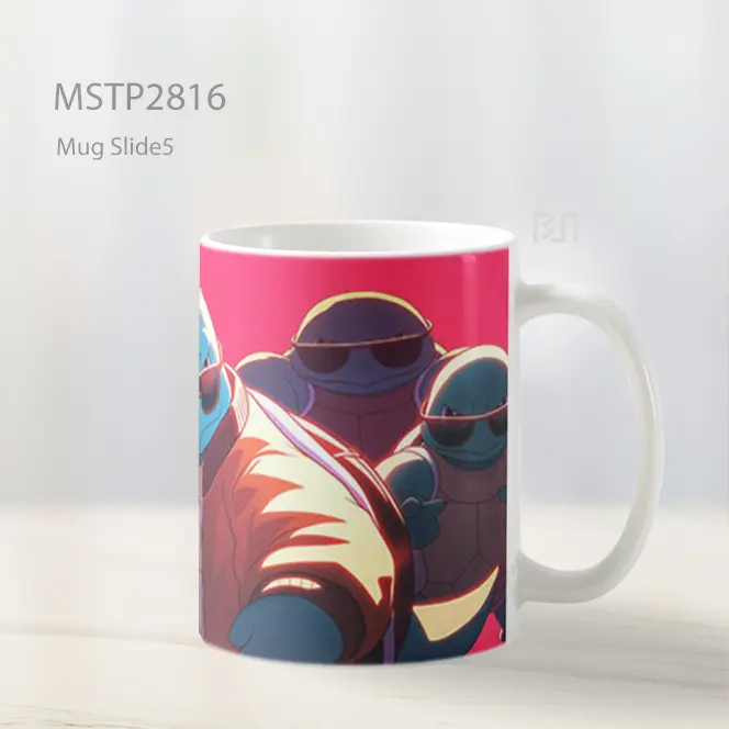 Squirtle Squad Retro Glow Mug MSTP2816 - All-side / Desain