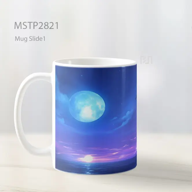 Straw Hat Pirates Bendera Malam Laut Mug MSTP2821 - All-side / Desain