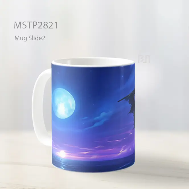 Straw Hat Pirates Bendera Malam Laut Mug MSTP2821 - All-side / Desain