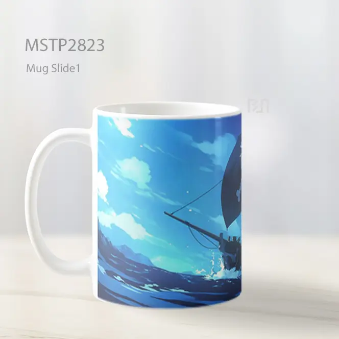 Straw Hat Pirates Kapal One Piece Mug MSTP2823 - All-side / Desain