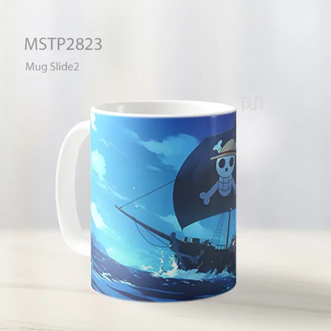 Straw Hat Pirates Kapal One Piece Mug MSTP2823 - All-side / Desain