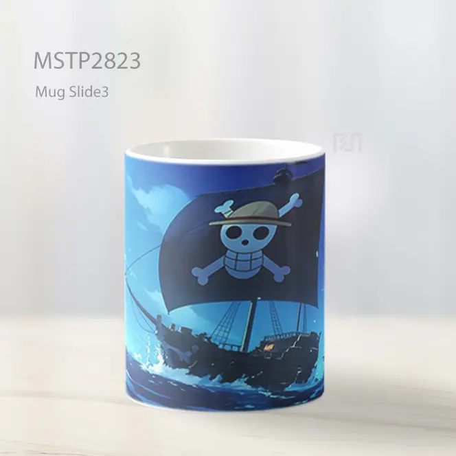 Straw Hat Pirates Kapal One Piece Mug MSTP2823 - All-side / Desain