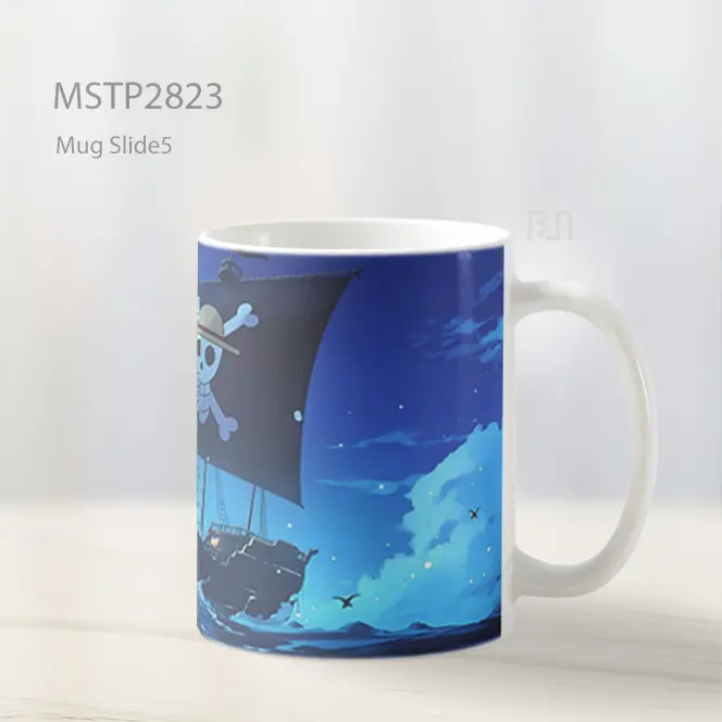 Straw Hat Pirates Kapal One Piece Mug MSTP2823 - All-side / Desain