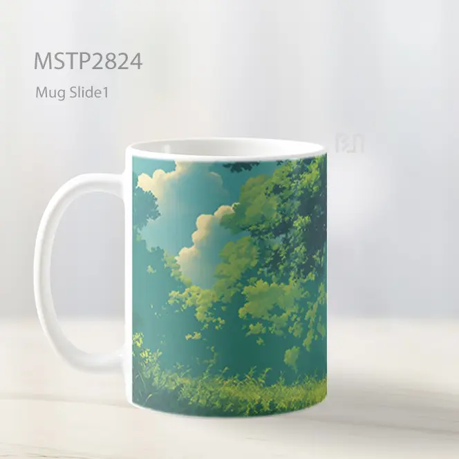 Studio Ghibli Hutan Hijau Ultrawide Mug MSTP2824 - All-side / Desain