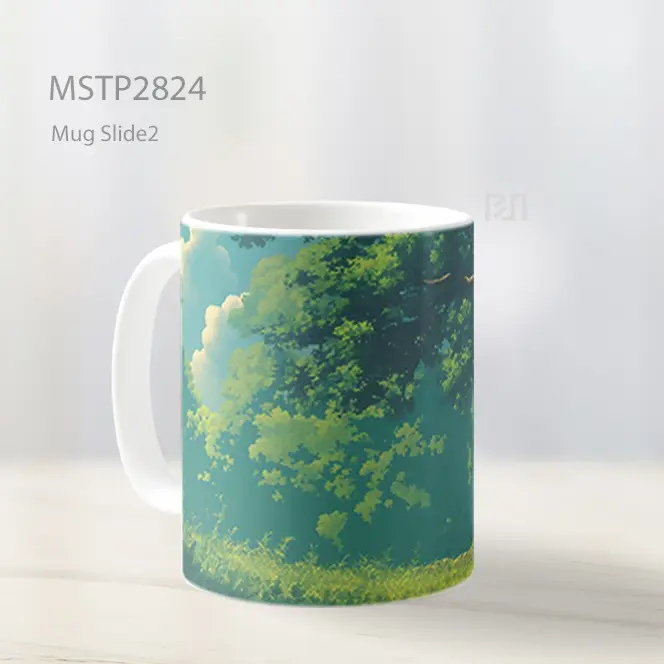 Studio Ghibli Hutan Hijau Ultrawide Mug MSTP2824 - All-side / Desain