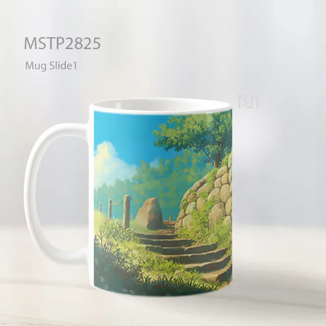 Studio Ghibli Jalan Batu Latar Mug MSTP2825 - All-side / Desain