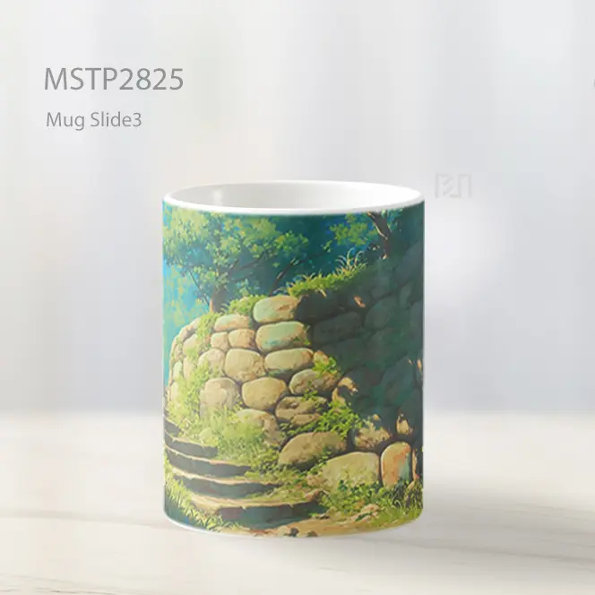 Studio Ghibli Jalan Batu Latar Mug MSTP2825 - All-side / Desain