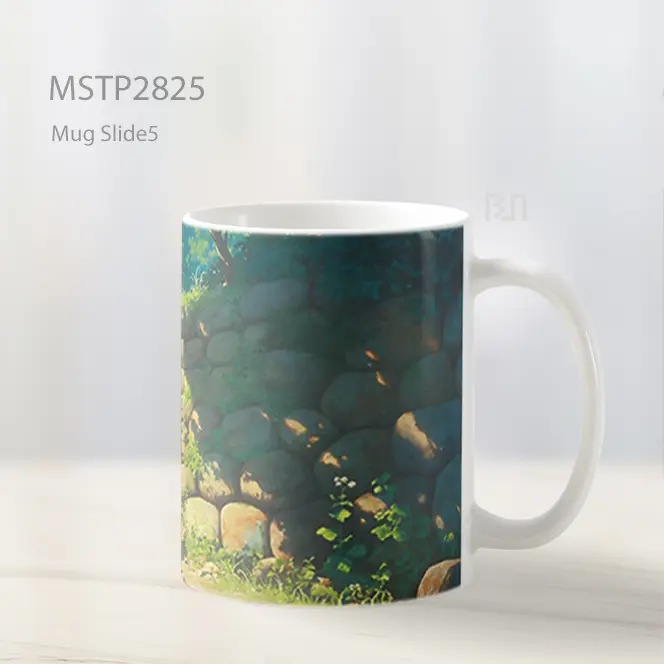 Studio Ghibli Jalan Batu Latar Mug MSTP2825 - All-side / Desain