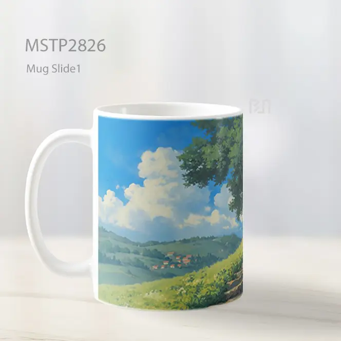 Studio Ghibli Jalan Batu Mug MSTP2826 - All-side / Desain