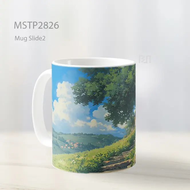 Studio Ghibli Jalan Batu Mug MSTP2826 - All-side / Desain